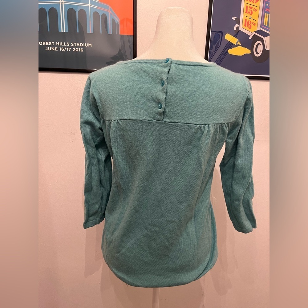 Boden Long Sleeve Cashmere Blend Sweater Blue Size 8 - Picture 2 of 3